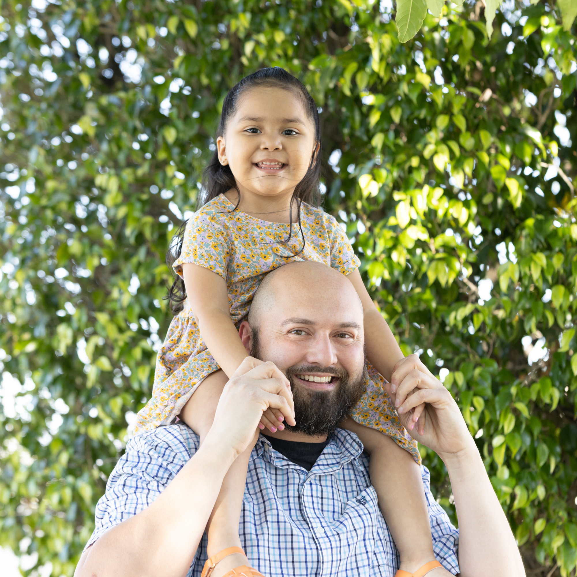 foster dad with his daugther